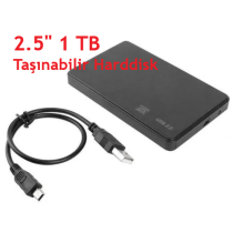 1 TB 2.5" Taşınabilir Harddisk USB 2.0